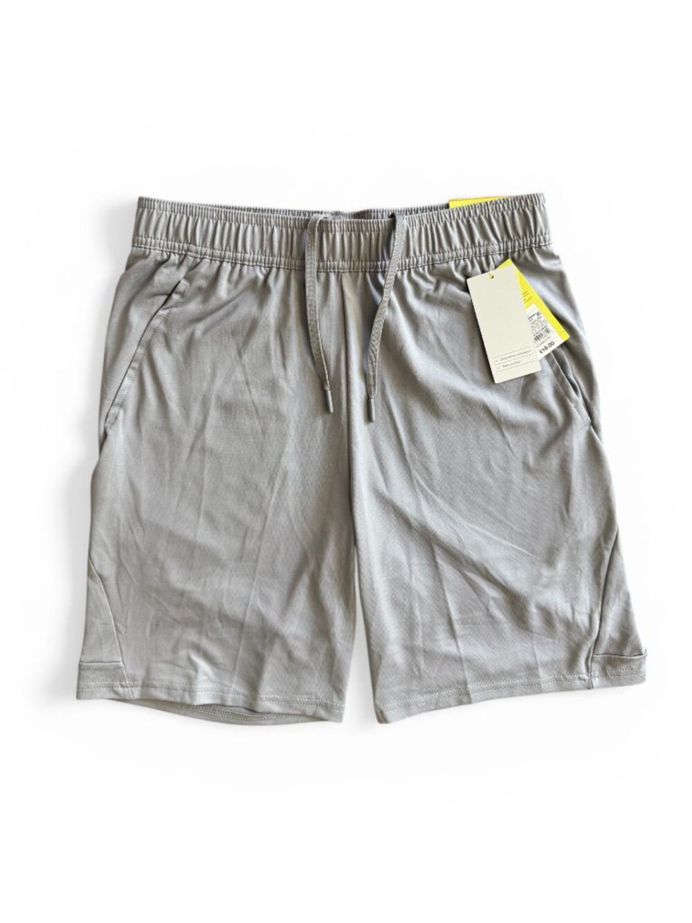 ALL IN MOTION Men’s 8” Inseam Light Gray Training Shorts, Sz Small